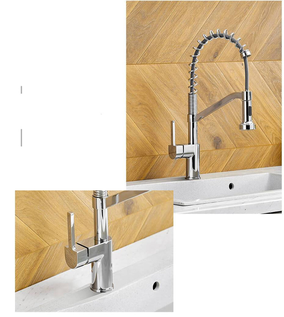 Keukenkraan met uittrekbare slang - Brushed Gunmetal PVD - Signature e – Two Rooms - Home & Bath Keukenkraan met uittrekbare slang - Brushed Gunmetal PVD - Signature e – Two Rooms - Home & Bath