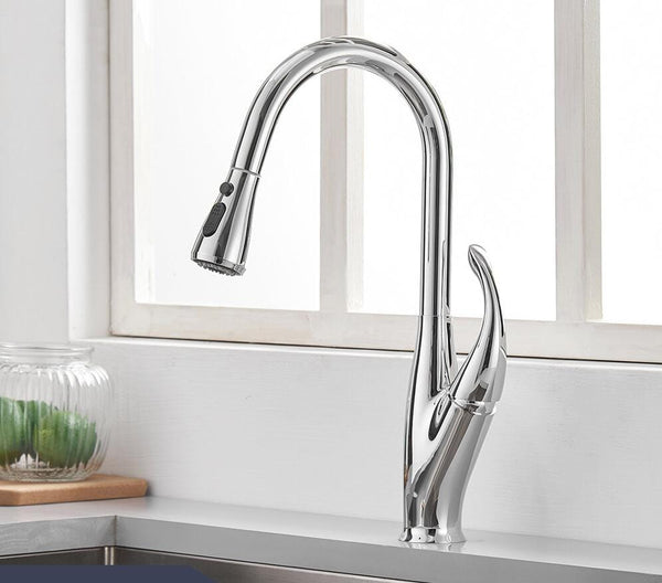 OMNITAIR keukenkraan Keukenkraan met uittrekbare sproeikop CHROOM Divas OMNITAIR