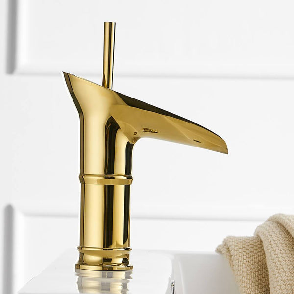 OMNITAIR Wastafelkraan Wastafelkraan GOUD CHROOM Bamboo OMNITAIR