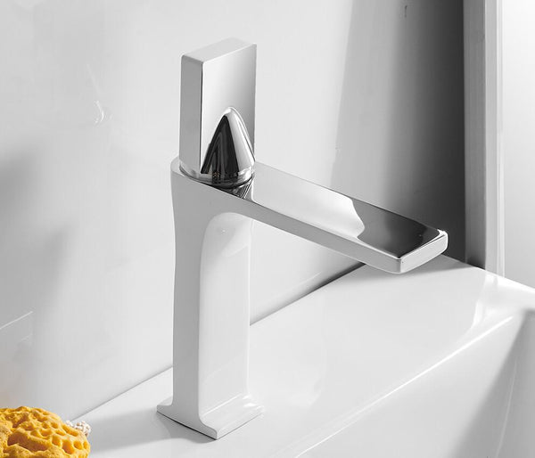 OMNITAIR Wastafelkraan Wastafelkraan WIT CHROOM Neuro OMNITAIR