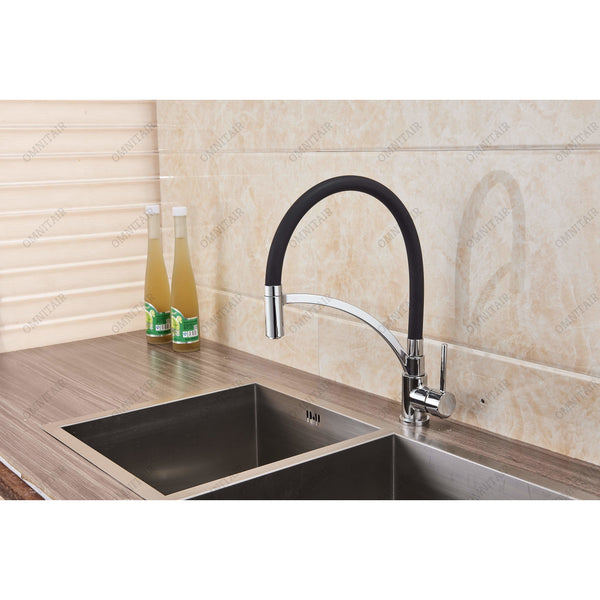 OMNITAIR OMNITAIR DOSE zwart chroom keukenkraan