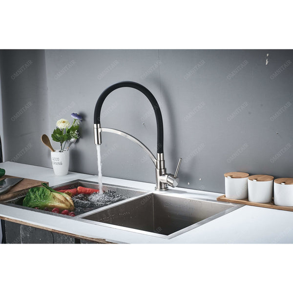 OMNITAIR OMNITAIR DOSE zwart rvs keukenkraan