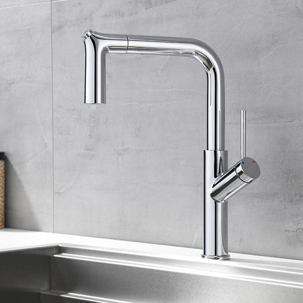 OMNITAIR keukenkraan Keukenkraan met uittrekbare sproeikop CHROOM Fondo OMNITAIR