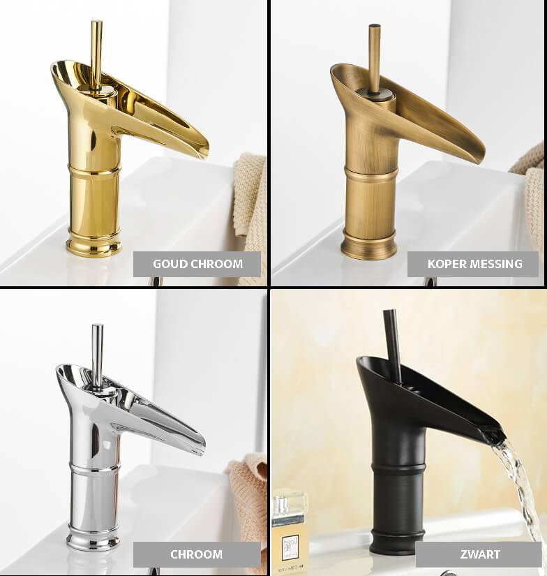 OMNITAIR Wastafelkraan Wastafelkraan MESSING KOPER Bamboo OMNITAIR