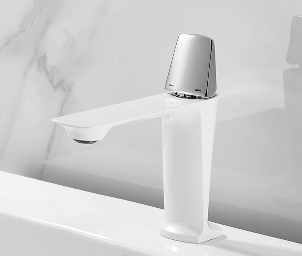 OMNITAIR keukenkraan Wastafelkraan WIT CHROOM Zac OMNITAIR